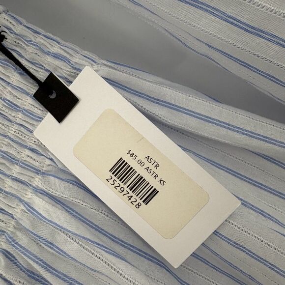 Anthropologie ASTR the Label Shelby Striped Off-The-Shoulder Top Size XS NWT - Picture 9 of 10